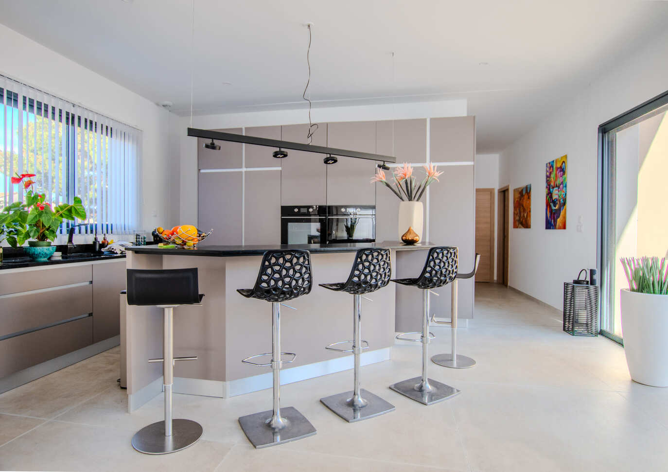 Intérieur d'une maison construite par Maison Kamci