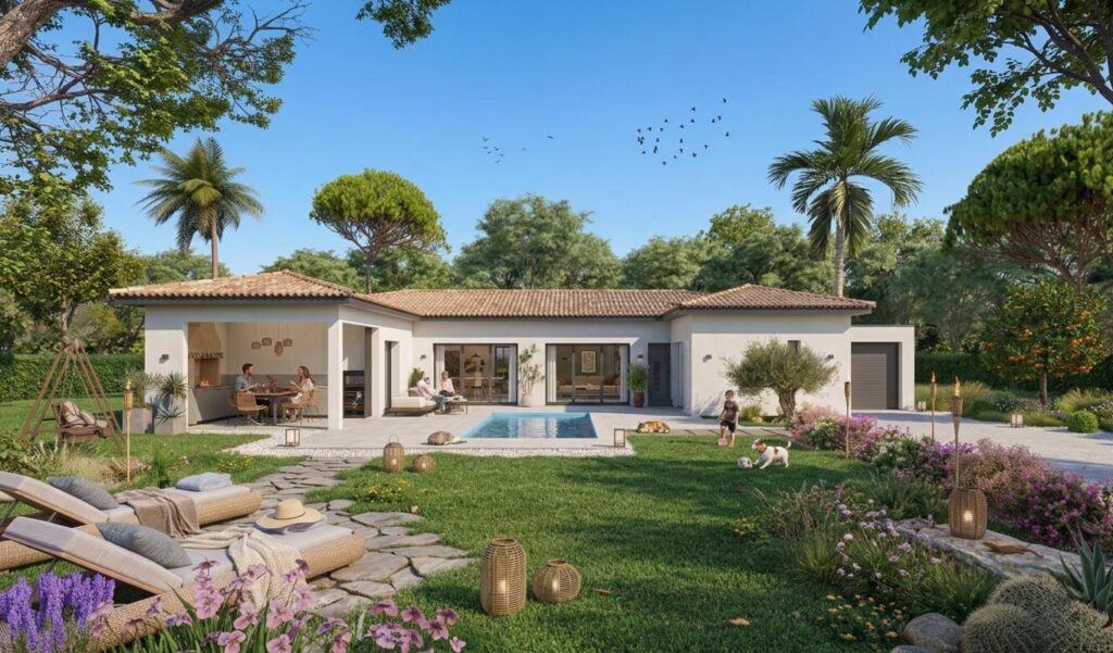 Maison neuve à construire à Nizas – Terrain idéal proche de Pézenas, projet sur mesure dans un cadre privilégié